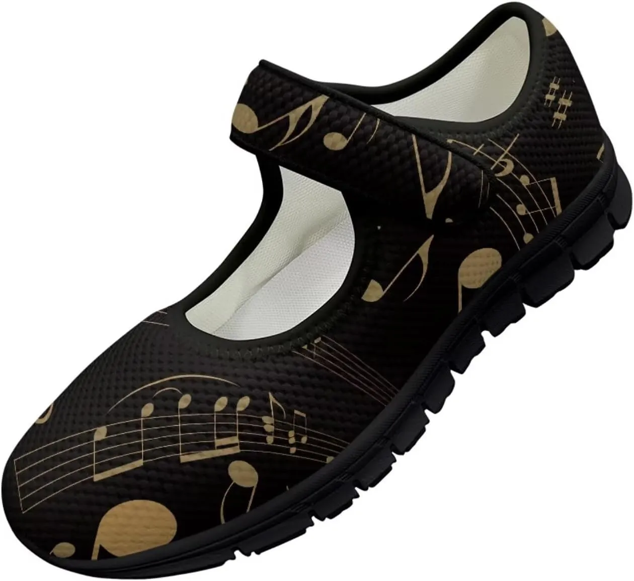 Womens Mary Jane Sneakers Casual Breathable Mesh Flats Closed Toe Non Slip Fashion Walking Travel Shoes
