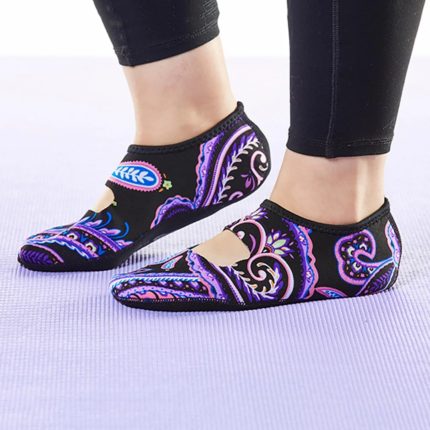 Women's Mary Janes Best Foldable & Flexible Flats, Travel & Exercise, Dance, Yoga Socks, Indoor Shoes, Slippers