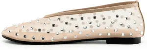 Women's Mesh Ballet Flats,Fishnet Ballerina Buckle Strap Shoes,Mary Jane Flats Casual Comfortable Daily Dress Shoes