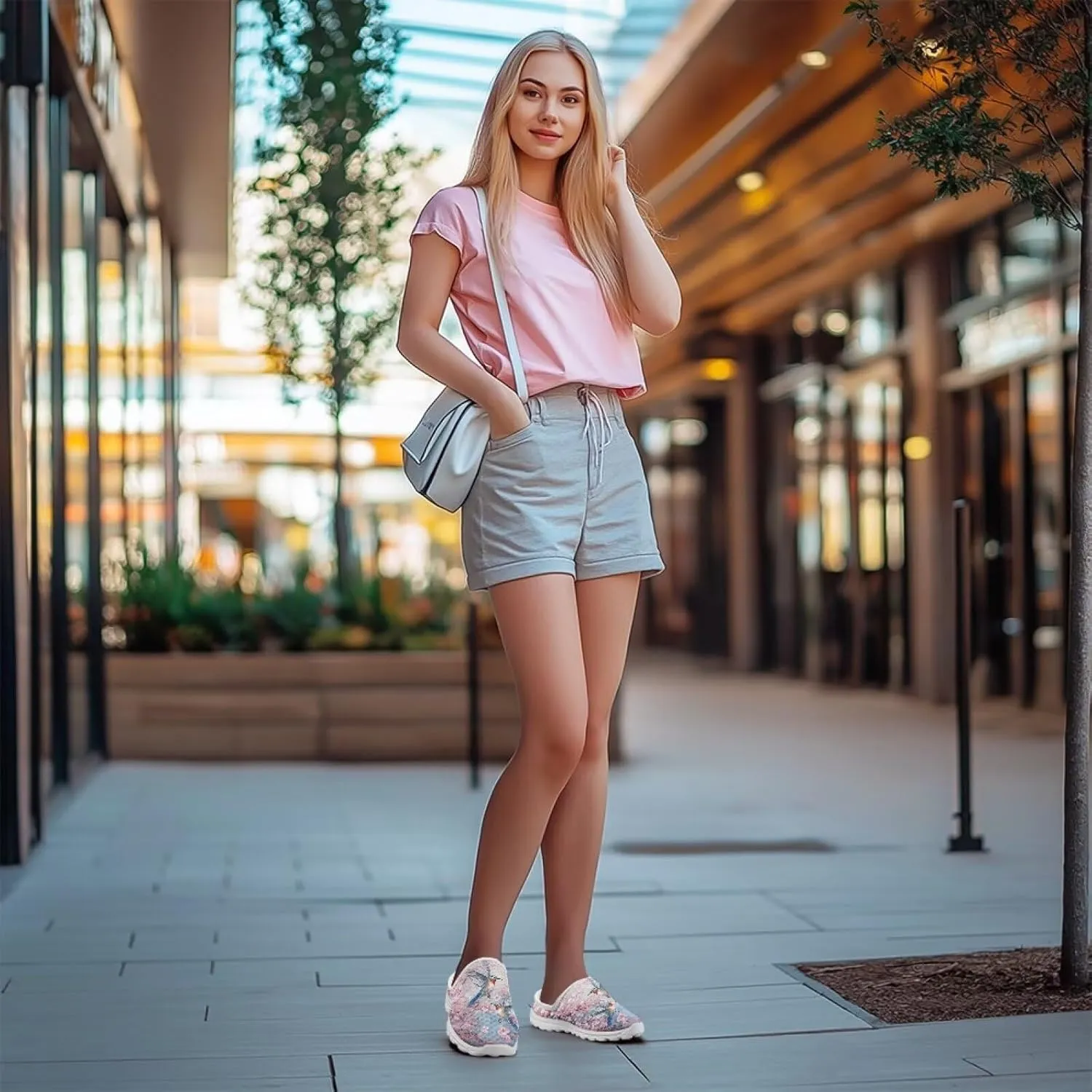 Womens Mules & Clogs Garden Shoes Backless Sneakers - Non-Slip Summer Mesh Slippers Non-Slip Outdoor Walking Shoes