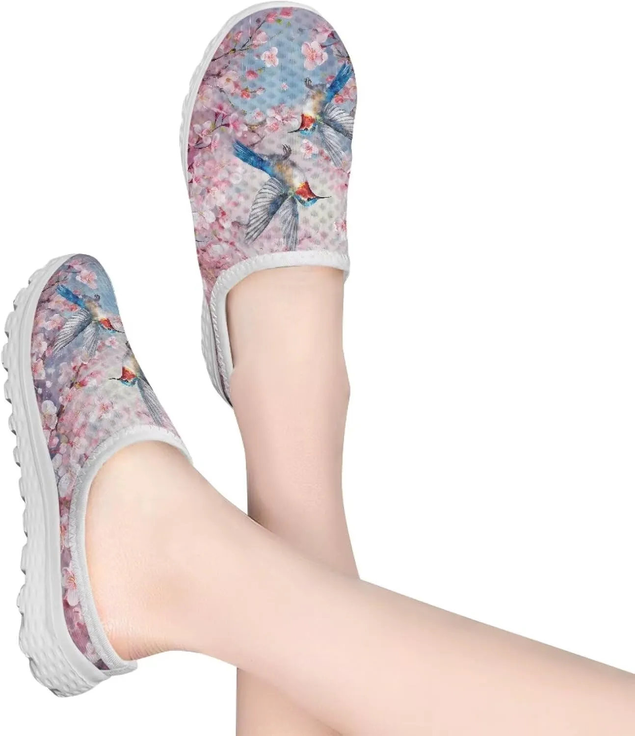 Womens Mules & Clogs Garden Shoes Backless Sneakers - Non-Slip Summer Mesh Slippers Non-Slip Outdoor Walking Shoes