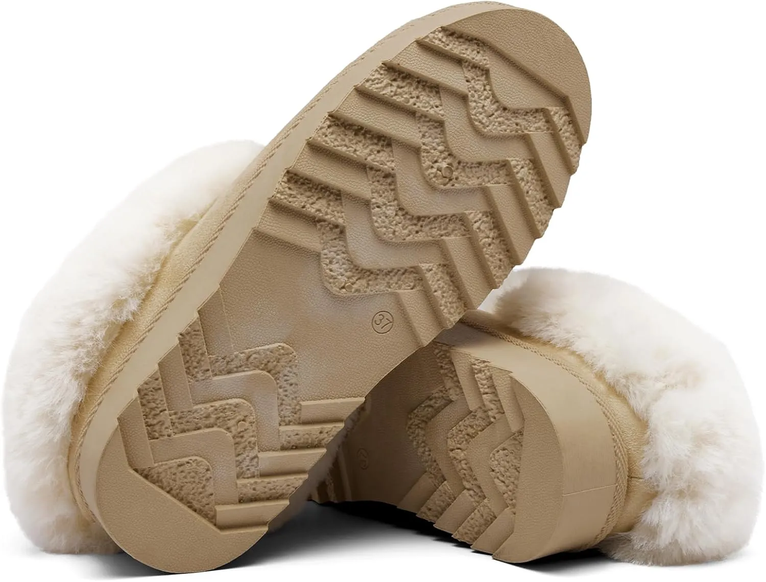 Women's Slippers Platform Mini Boots Anti-Slip Boot For Outdoor Short Ankle Boot Fur Fleece Lined Sneakers House slippers