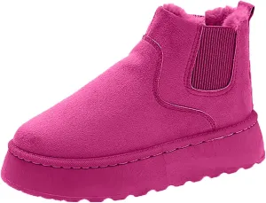 Womens Snow Boots Size 11 Short Thick Sole With Plush Insulation Short Tube Snow Skis for Women with Bindings And Boots