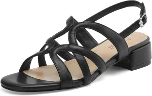 Women's Strappy Sandals Square Open Toe Low Block Heels Ankle Strap Heel for Women Dress Shoes