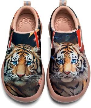 Women's Walking Shoes Travel Loafers - Casual Slip Ons Leather Painted Comfortable Lightweight Sneakers