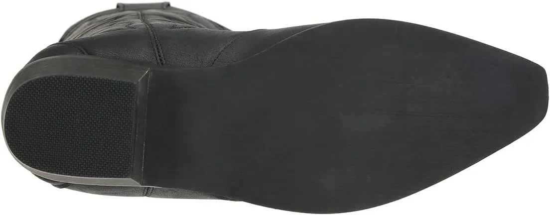 Womens Western Cowgirl Cowboy Boots Mid Calf Snip Toe Fashion Shoes
