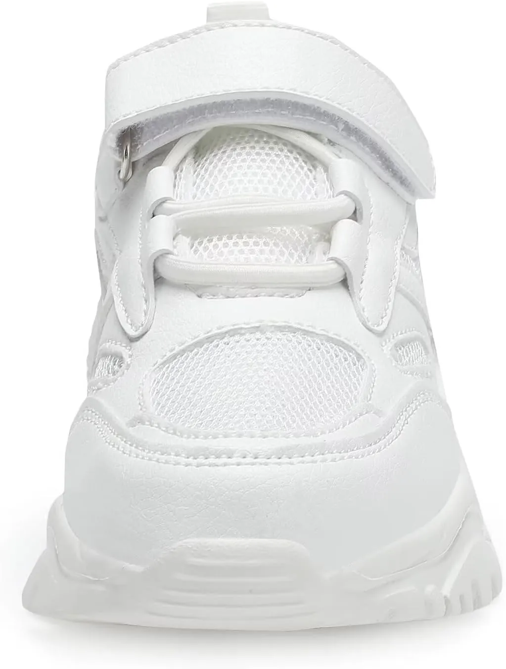 YAVY Unisex-Child Sneakers Boys Girls Running Leather Sneakers Breathable Mesh Athletic Shoes Lightweight Kids Walking Shoes