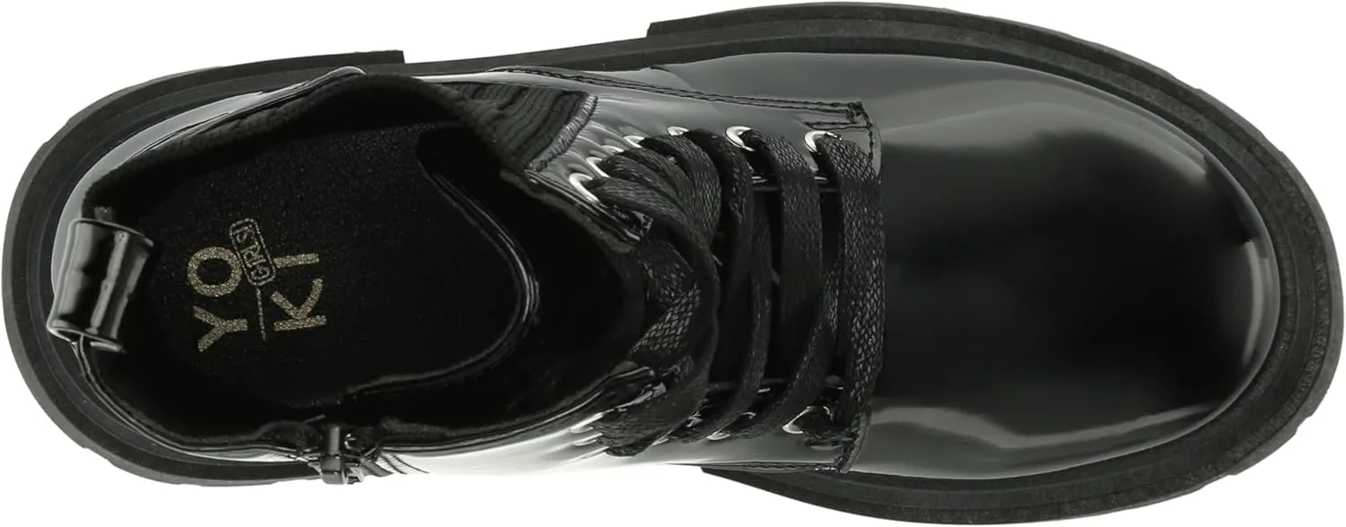 YOKI Girl's Lace Up Fashion Boot