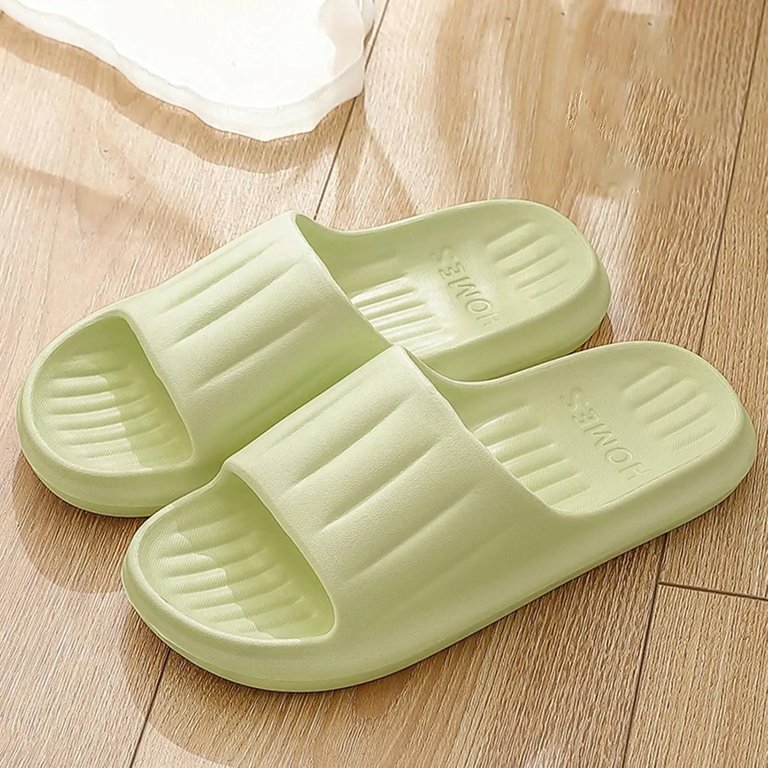 YOLAI Pillow Slippers for Women Men Non Slip Shower Shoes Soft Indoor Outdoor Slides Sandals Ultra Light Quick Drying Bathroom Comfortable House Slippers