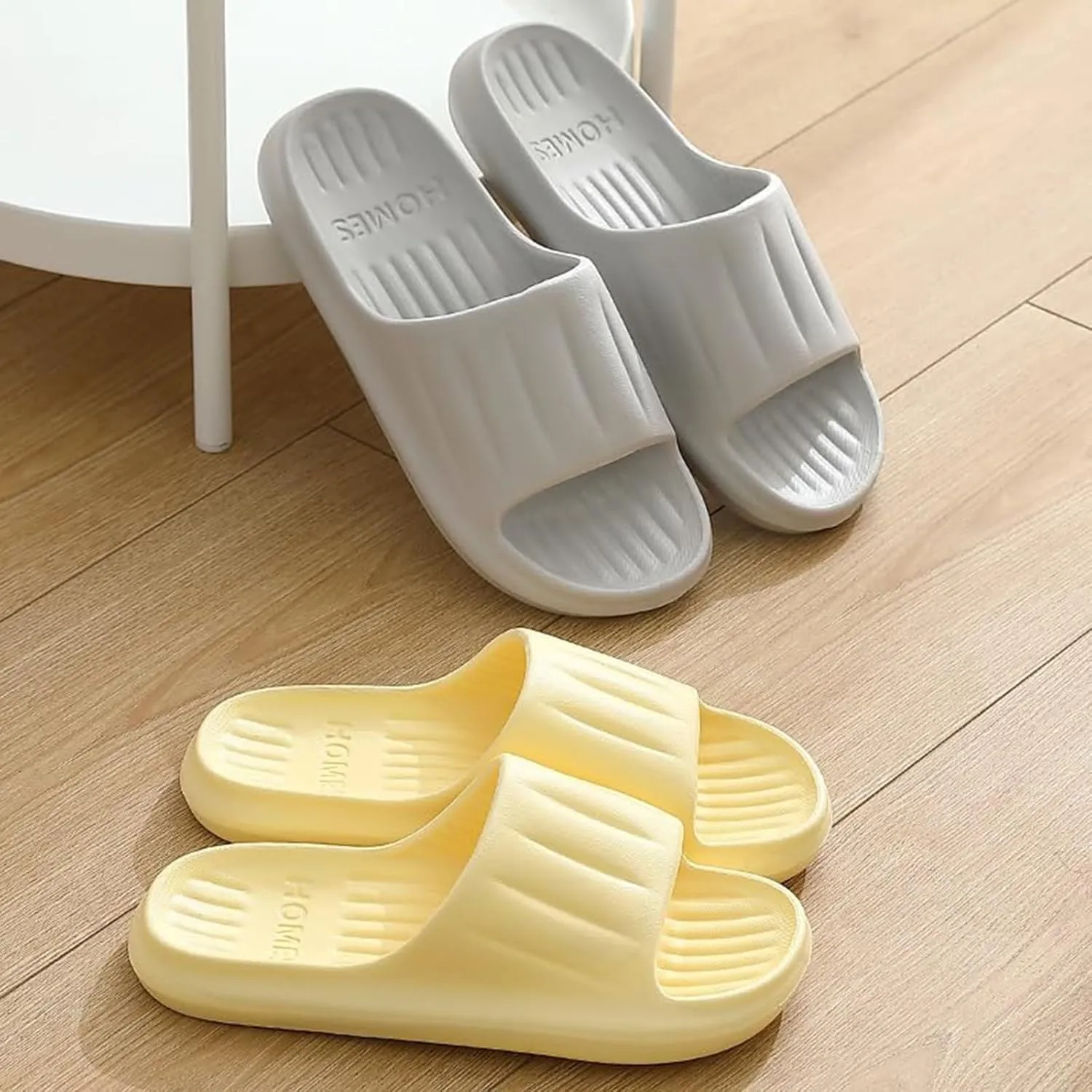 YOLAI Pillow Slippers for Women Men Non Slip Shower Shoes Soft Indoor Outdoor Slides Sandals Ultra Light Quick Drying Bathroom Comfortable House Slippers