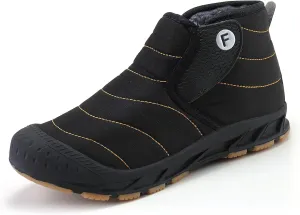 YUKTOPA Winter Snow Boots Slip-on Water Resistant Booties Anti-Slip Lightweight Ankle Boots with Full Fur for Men Women …