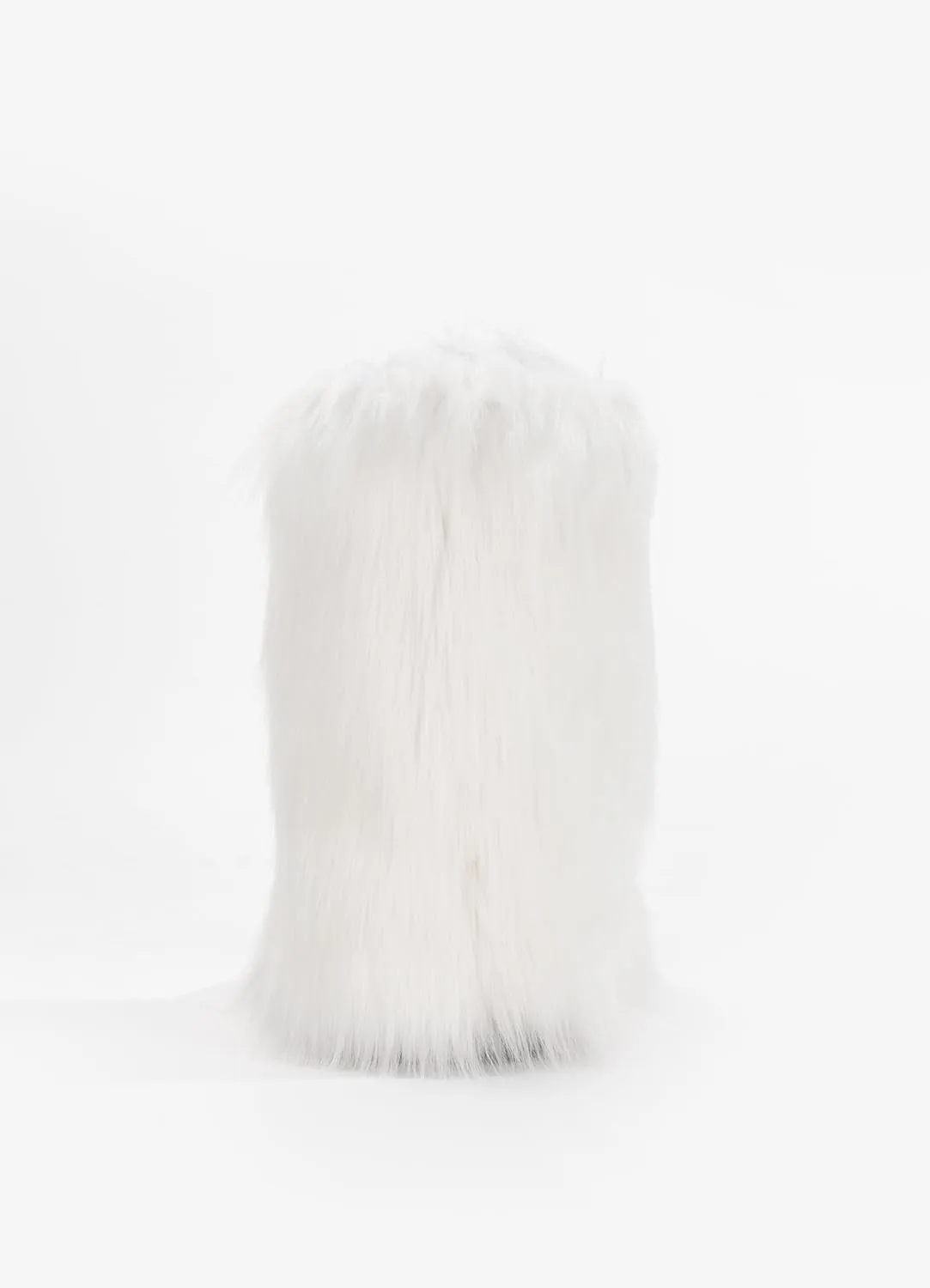 ZVC Women's Faux Fur Boots Furry Snow Boots Comfortable Fluffy Winter Boot Warm Fuzzy Mid-Calf Boot Outdoor Indoor Flat Shoes